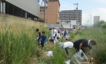ポレスターブロードシティ高須町　シティクリーニング　２０１７年５月７日実施